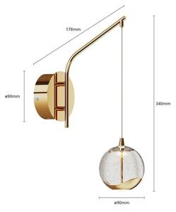 Lucande - Hayley LED Nástenné Svietidlo Gold - Lampemesteren