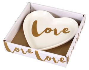 Ozdobný porcelánový tanierik Rex London Love Heart