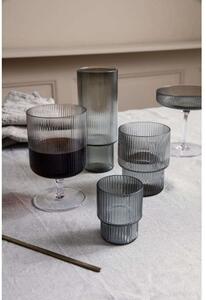 Ferm LIVING - Ripple Wine Glasses Set of 2 Smoked Grey ferm LIVING - Lampemesteren