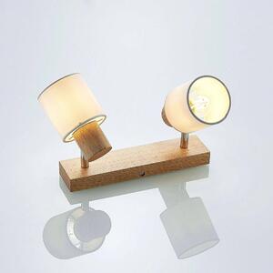 Lindby - Wanessa 2 Stropné Lampa Wood/White Lindby - Lampemesteren