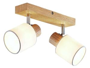 Lindby - Wanessa 2 Stropné Lampa Wood/White - Lampemesteren
