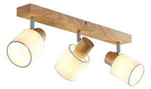 Lindby - Wanessa 3 Stropné Lampa Wood/White - Lampemesteren