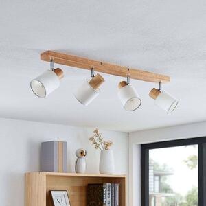 Lindby - Wanessa 4 Stropné Lampa Wood/White Lindby - Lampemesteren