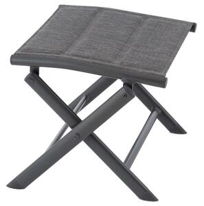 Sklopná hliníková stolička, sivá