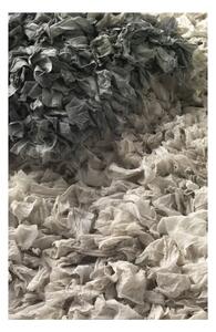 Sivý koberec Geese Fluffy, 120 × 60 cm