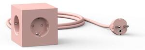 Avolt Stikdåser - Square 1 USB A & Magnet 1,8m Old Pink Avolt - Lampemesteren