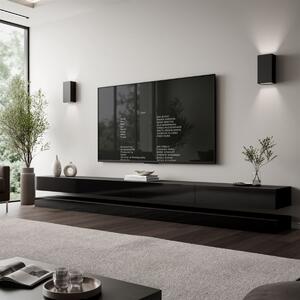 TV STOLIK SALLE ČIERNY LESK 280 cm