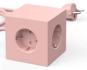 Avolt Stikdåser - Square 1 USB A & Magnet 1,8m Old Pink Avolt - Lampemesteren