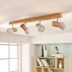 Lindby - Thorin 4 Stropné Lampa Wood/White Lindby - Lampemesteren