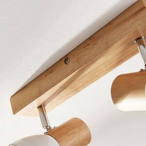 Lindby - Thorin 2 Stropné Lampa Wood/White Lindby - Lampemesteren