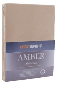 Hnedá plachta DecoKing Amber Collection Cappuccino, 80/90 x 200 cm