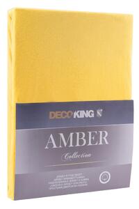 Žltá plachta DecoKing Amber Collection, 80/90 x 200 cm