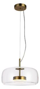 Italux PND-17760B-BRSS-CL LED závesné stropné svietidlo Caste | 10W LED | 850lm | 3000K