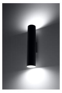 Čierne nástenné svietidlo Nice Lamps Castro 2