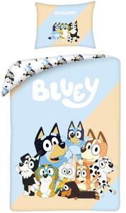 Bavlnené posteľné obliečky Bluey – motív Partia kamarátov - 100% bavlna - 70x90 cm + 140x200 cm