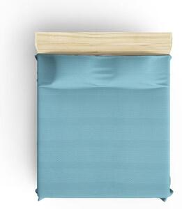 Modrý bavlnený pléd cez posteľ na dvojlôžko Mijolnir, 220 × 240 cm