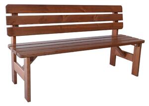 Záhradná drevená lavica Viking - 180 cm, lakovaná