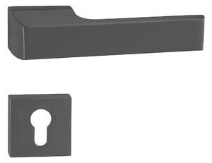Dverové kovanie MP TI - MELODY - RT5 3099 (BS - Čierna matná), kľučka-kľučka, Bez spodnej rozety, MP BS (čierna mat)