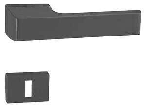 Dverové kovanie MP TI - MELODY - RT5 3099 (BS - Čierna matná), kľučka-kľučka, Hranatý otvor pre obyčajný kľúč BBQ, MP BS (čierna mat)