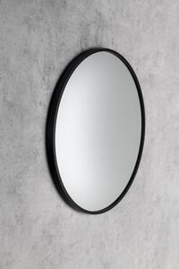 Sapho, NOTION SLIM guľaté zrkadlo v ráme, ø 50cm, čierna matná, NT500