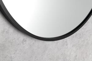 Sapho, NOTION SLIM guľaté zrkadlo v ráme, ø 40cm, čierna matná, NT400