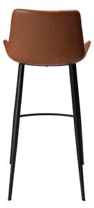 Hnedá barová stolička z imitácie kože DAN–FORM Denmark Hype, výška 103 cm