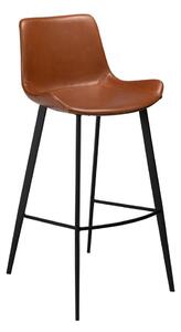 Hnedá barová stolička z imitácie kože DAN–FORM Denmark Hype, výška 103 cm