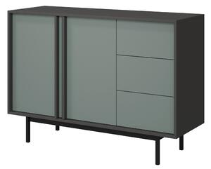 NovýNábytok.sk Komoda Alsento 7 (antracit + aloe). Akcia -16%. Vlastná spoľahlivá doprava až k Vám domov. 1159912