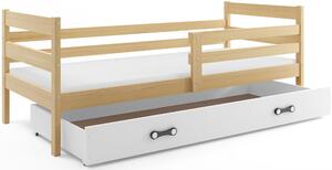 BMS Detská posteľ s úložným priestorom ERYK borovica Farebné prevedenie šuplíka: Ružová, Veľkosť spacej plochy: 190x80 cm