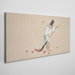 Obraz Canvas Abstrakcie Asian muž