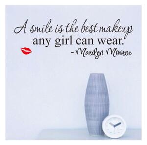 Samolepka na stenu "Úsmev - Marilyn Monroe" 20x63 cm