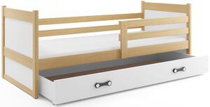 BMS Detská posteľ s úložným priestorom RICO borovica Veľkosť spacej plochy: 190x80 cm, Doplňujúca farba postele: Biela