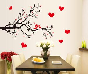 PIPPER | Samolepka na stenu "Strom lásky" 60x85 cm