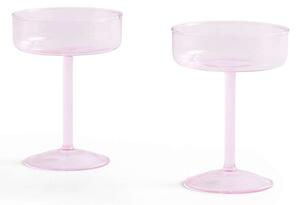 HAY - Tint Coupe Glass Set of 2 Pink HAY - Lampemesteren
