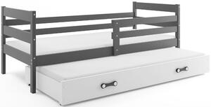 Detská posteľ s prístelkou ERYK 2 | sivá Farba: Sivá / biela, 200 x 90 cm