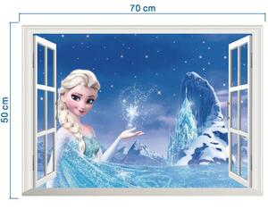Samolepka na stenu "Elsa 3D" 50x70 cm