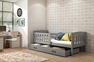 BMS Detská posteľ s úložným priestorom KUBUS grafit Farebné prevedenie šuplíka: Grafit, Veľkosť spacej plochy: 160x80 cm
