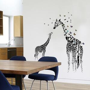 Samolepka na stenu "Žirafy" 130x115 cm