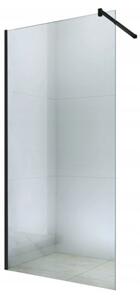 Kúpeľňová pevná zástena MEXEN WALK-IN 50 cm - čierna - číre sklo