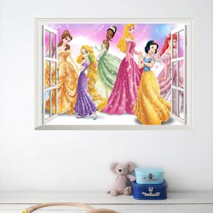Samolepka na stenu "Disney Princezné" 50x70 cm