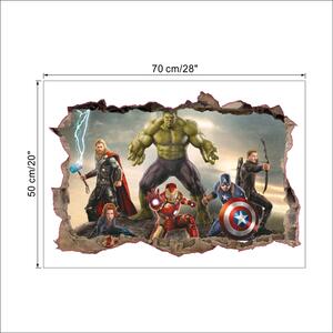 Samolepka na stenu "Avengers 3" 70x50 cm
