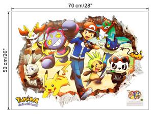 Samolepka na stenu "Pokémon 2" 50x70 cm