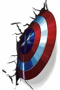 PIPPER | Samolepka na stenu "Captain America - štít" 25x30 cm