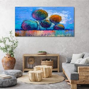 Obraz Canvas Maľba abstrakcie stromy