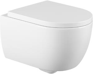 Závesné WC MEXEN CARMEN RIMLESS - biele + Duroplast sedátko