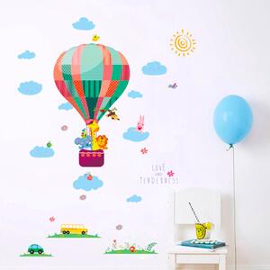 Samolepka na stenu "Teplovzdušný balón" 118x85cm