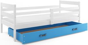 Detská jednolôžková posteľ ERYK | biela Farba: biela / modrá, Rozmer.: 190 x 80 cm