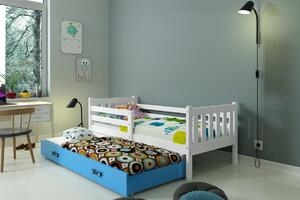 BMS Detská posteľ s prístelkou CARINO 190x80 biela Farba šuplíku: Ružová