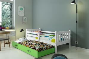 BMS Detská posteľ s prístelkou CARINO 2 Farba: Biela / biela