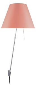 Luceplan - Costanza Nástenné Svietidlo s Dimmer Aluminium s Edgy Pink - Lampemesteren